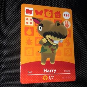 Animal Crossing amiibo - Harry - card 124